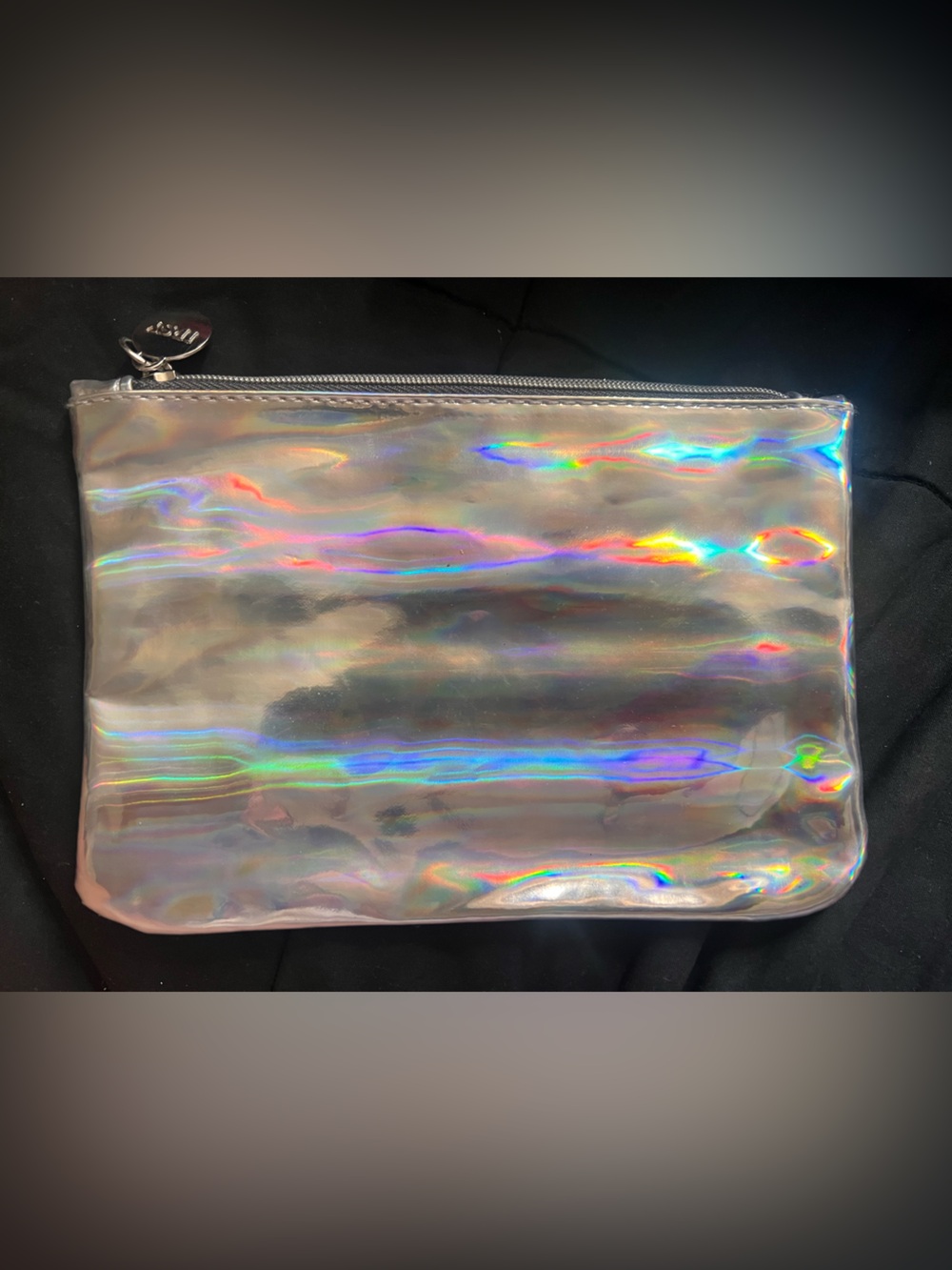 ipsy Holographic Iridescent Zip Pouch - Silver